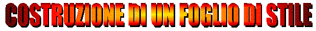 Costruzione di un foglio di stile